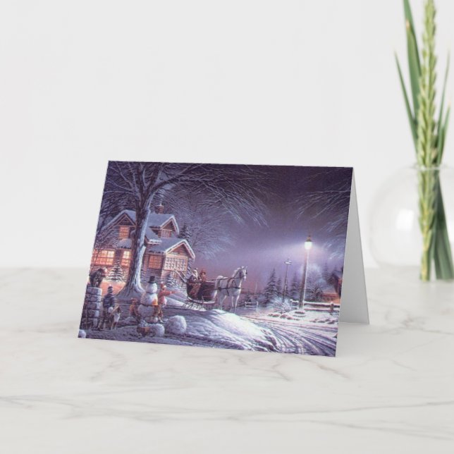 Cartão De Festividades Christmas Card: Merry Christmas (Frente)