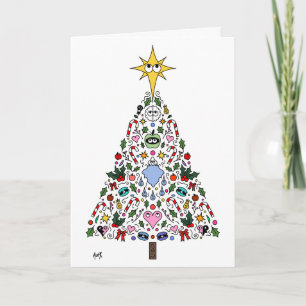 Cartão De Festividades Christmas Card Miracle of Awakening Tree White