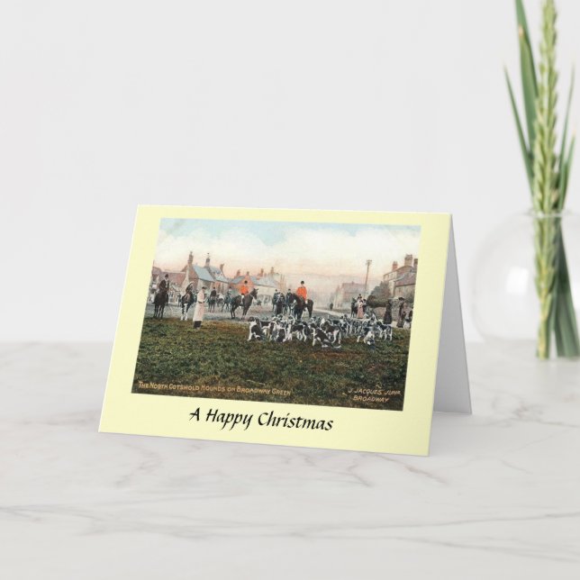 Cartão De Festividades Christmas Card - N Cotswold Hounds (Frente)