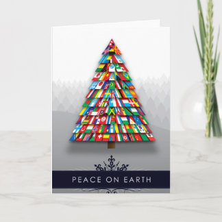 Cartão De Festividades Christmas Card: Peace on Earth