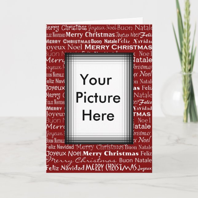 Cartão De Festividades Christmas Card Picture Frame (Frente)