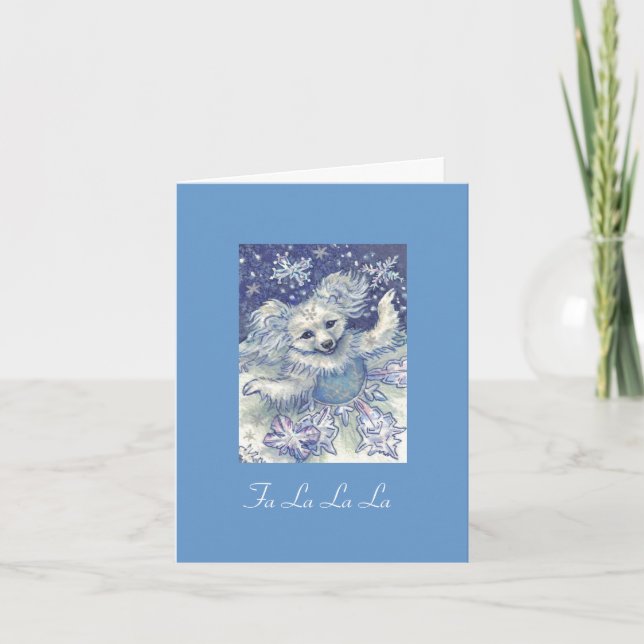 Cartão De Festividades Christmas card Snowflake Dancer (Frente)