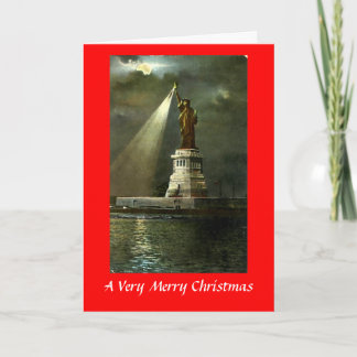 Cartão De Festividades Christmas Card - Statue of LibertyCard