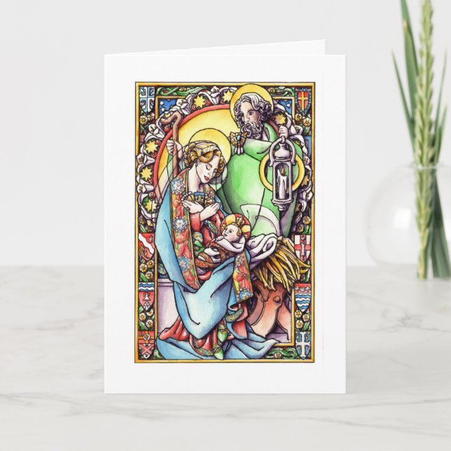 Cartão De Festividades Christmas Card: The Nativity (Frente)