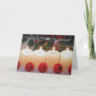 Cartão De Festividades Christmas Card, To All The Family