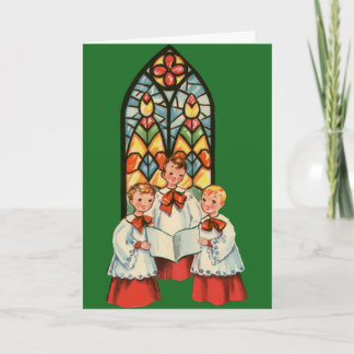 Cartão De Festividades Christmas Card: Vintage Choir