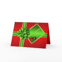 Christmas Card with Family Photo Insert