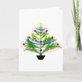 Cartão De Festividades Christmas Card with Tree