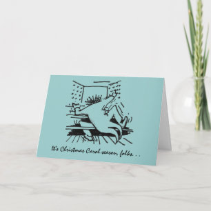 Cartão De Festividades Christmas Carol Season card