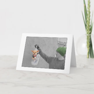 CARTÃO DE FESTIVIDADES CHRISTMAS CHIHUAHUA CARD