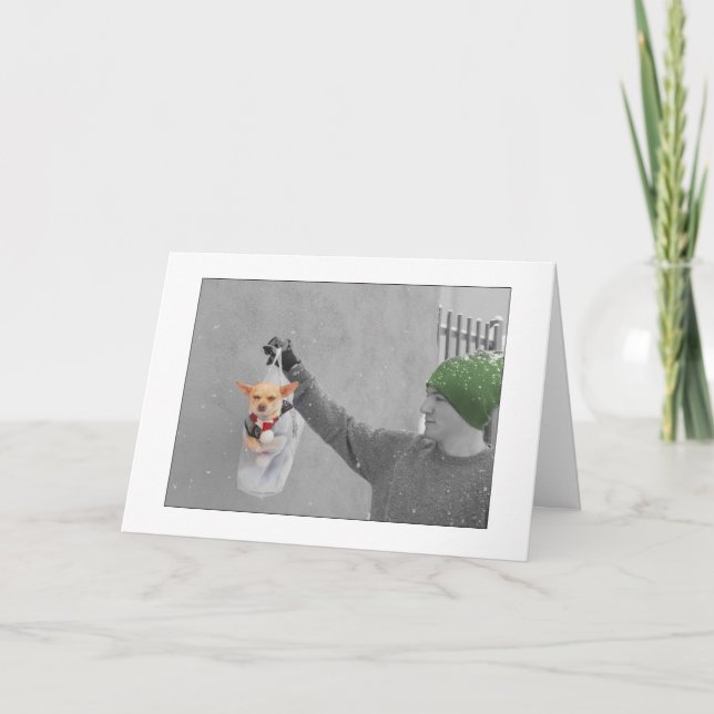 CARTÃO DE FESTIVIDADES CHRISTMAS CHIHUAHUA CARD (Frente)