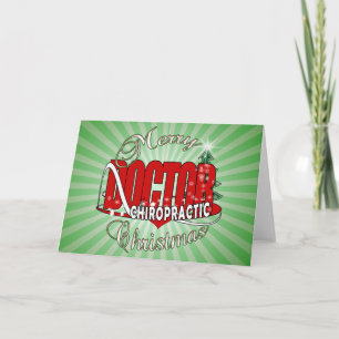 CARTÃO DE FESTIVIDADES CHRISTMAS CIROPRÁTICO MÉDICO