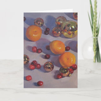 Cartão De Festividades "Christmas Clementines" Xmas Art Card