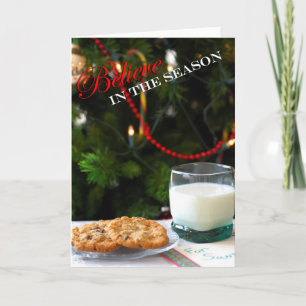 Cartão De Festividades Christmas Cookies & Milk for Santa