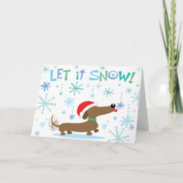 Cartão De Festividades Christmas Dachshund