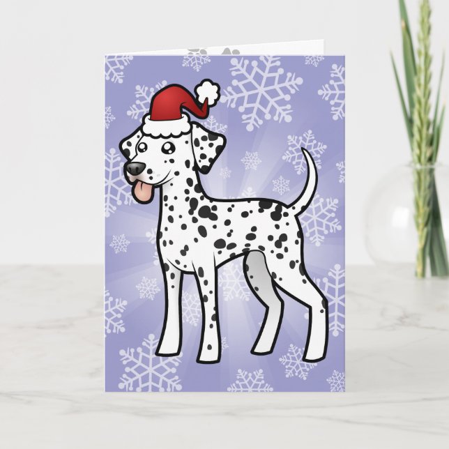 Cartão De Festividades Christmas Dalmatian (Frente)