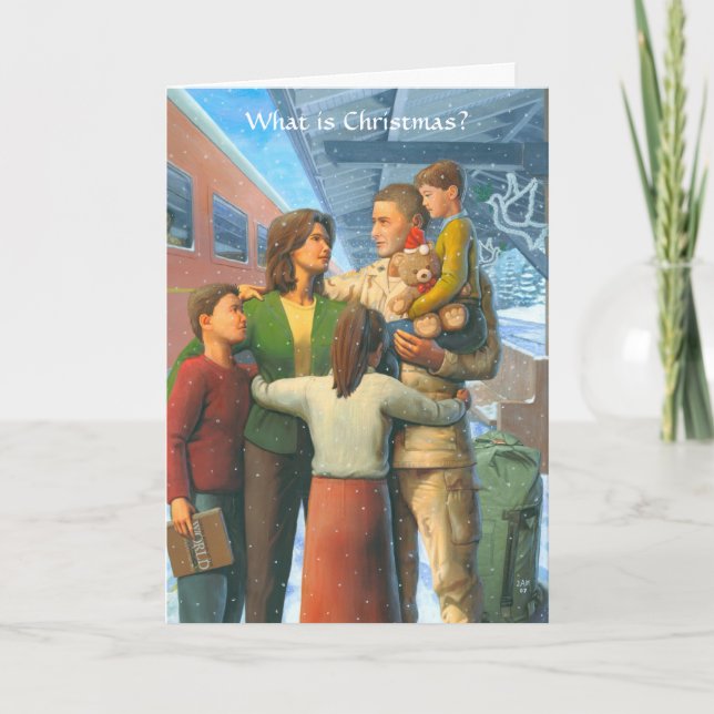 Cartão De Festividades Christmas Departure Card (Frente)