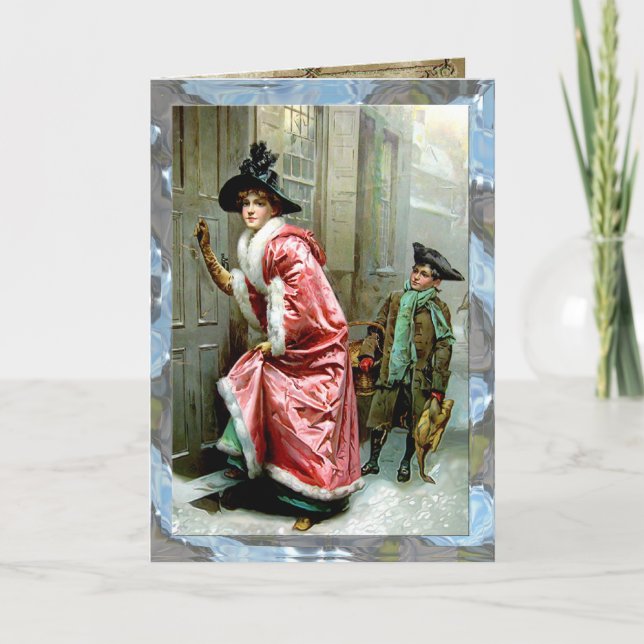 Cartão De Festividades Christmas Dinner Customizable (Frente)