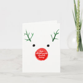 Cartão De Festividades Christmas Dognose Minimal Cards