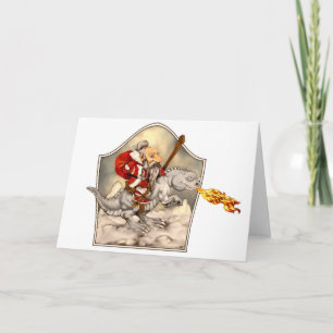 Cartão De Festividades Christmas Dragon Goliday Card