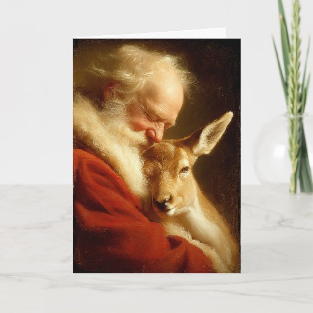 Cartão De Festividades Christmas Dreams of Santa (Frente)