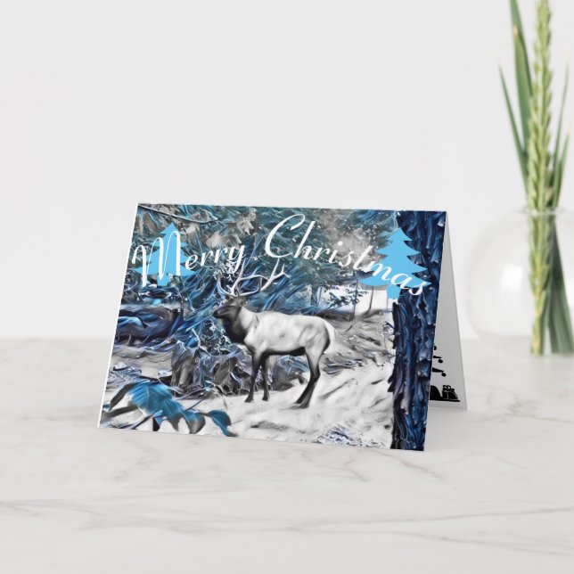 Cartão De Festividades Christmas Elk Card (Frente)