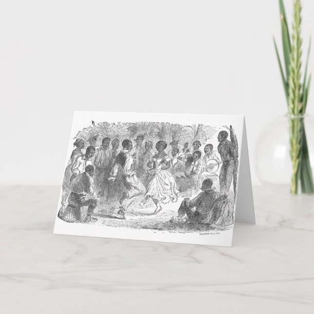 Cartão De Festividades Christmas Eve Festivities on a Louisiana Estate (Frente)