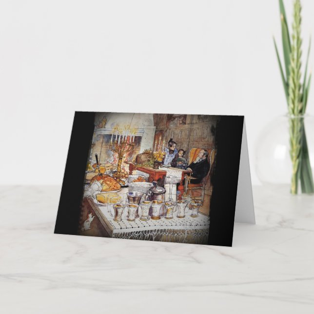 Cartão De Festividades Christmas Eve Julaftonen (Frente)