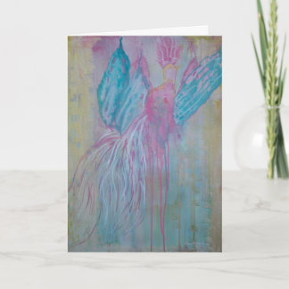 Cartão De Festividades Christmas Faerie Bird