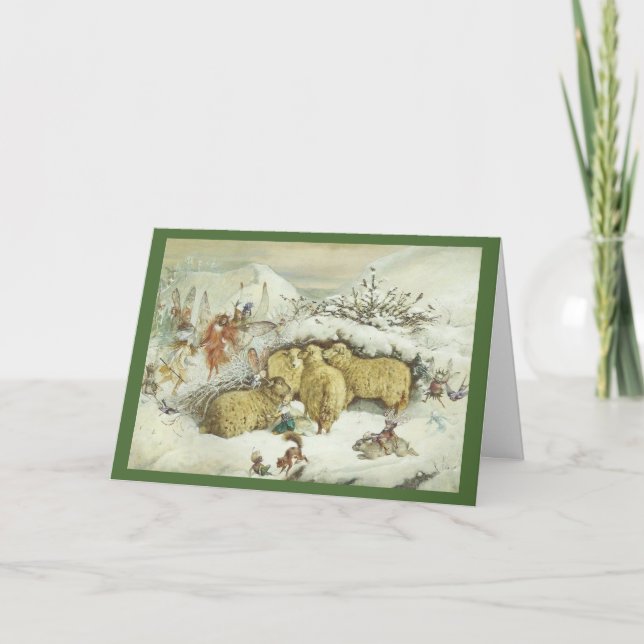 Cartão De Festividades Christmas Fairies (Frente)