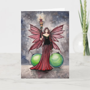 Cartão De Festividades Christmas Fairy Card by Molly Harrison