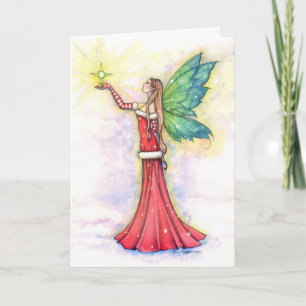 Cartão De Festividades Christmas Fairy Greeting Card by Molly Harrison