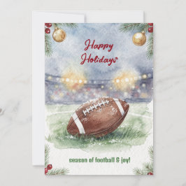 Cartão De Festividades Christmas Football Holiday Greeting Cards