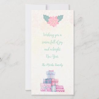 Cartão De Festividades Christmas Gifts Greeting Card