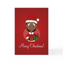 Christmas girl cartoon