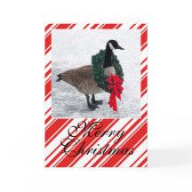 Christmas Goose with Wreath