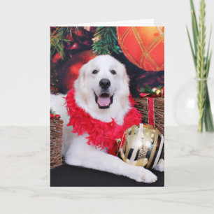 Cartão De Festividades Christmas - Great Pyrenees - Sophie