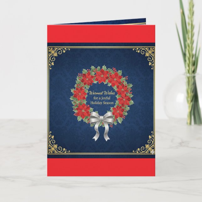 Cartão De Festividades Christmas Greeting Card (Frente)