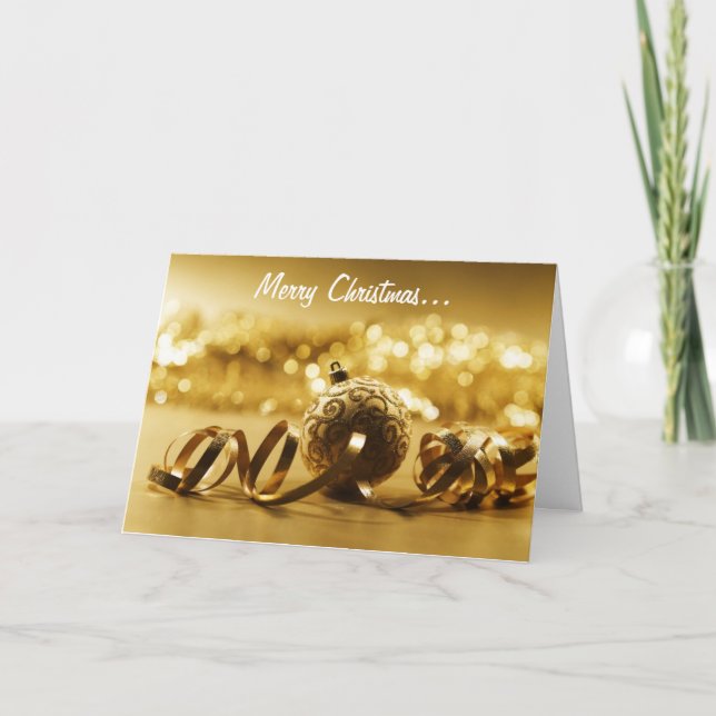 Cartão De Festividades Christmas Greeting Card (Frente)