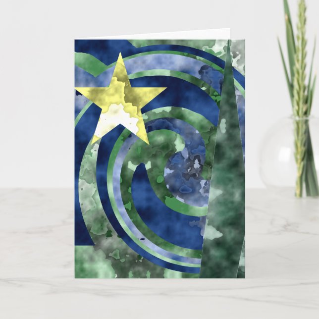 Cartão De Festividades Christmas Greeting Card - Blank Inside (Frente)