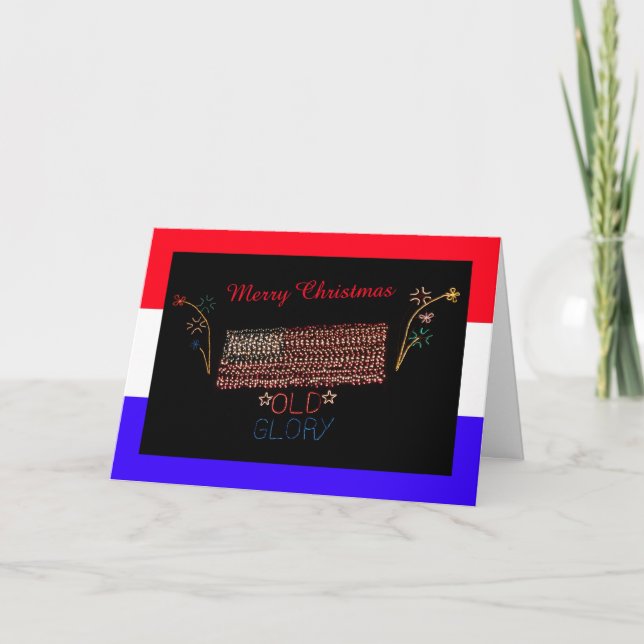 Cartão De Festividades Christmas Greeting Card for Military Troops (Frente)
