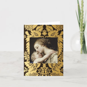 Cartão De Festividades Christmas Greeting Card Madonna And Child