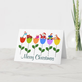 Cartão De Festividades Christmas Greeting cards: Tulips