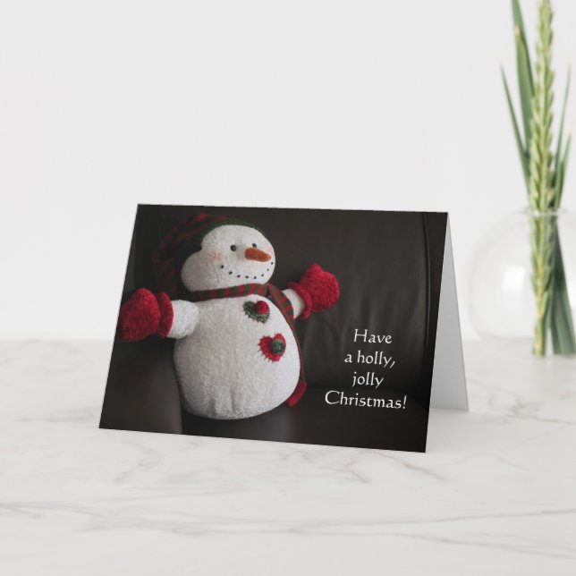 Cartão De Festividades Christmas Greetings (Frente)