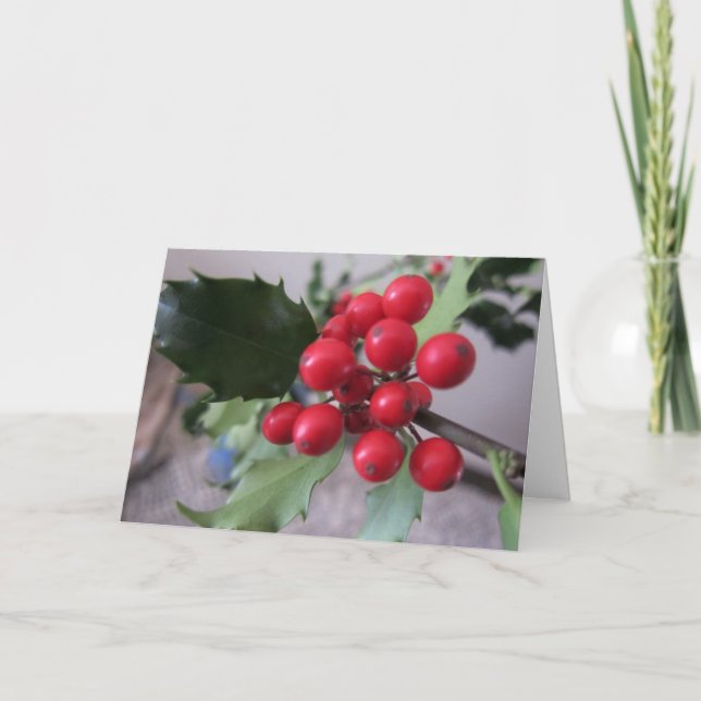 Cartão De Festividades Christmas Greetings (Frente)