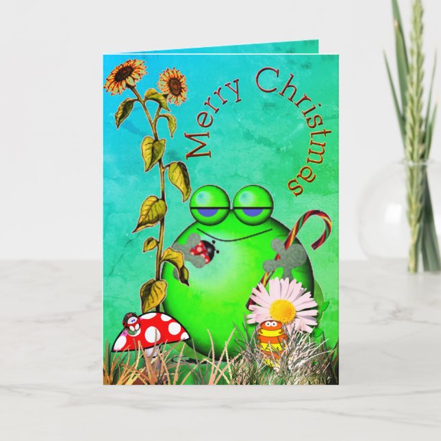 Cartão De Festividades Christmas greetings from little ones (Frente)