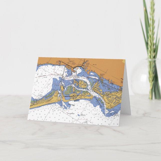 Cartão De Festividades Christmas_Hanukkah Card _Sarasota FL Nautical Char (Frente)