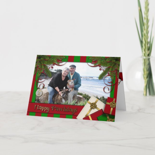 Cartão De Festividades Christmas - Happy Pawlidays - Williams Photo 3 (Frente)