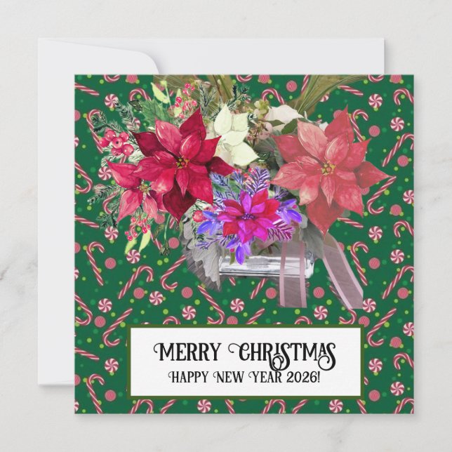 Cartão De Festividades Christmas Heart Card (Frente)
