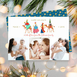 Cartão De Festividades Christmas Holiday | Three Wise Men | 3 Photos Card